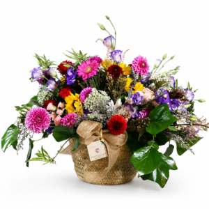 Cesta de flores variadas